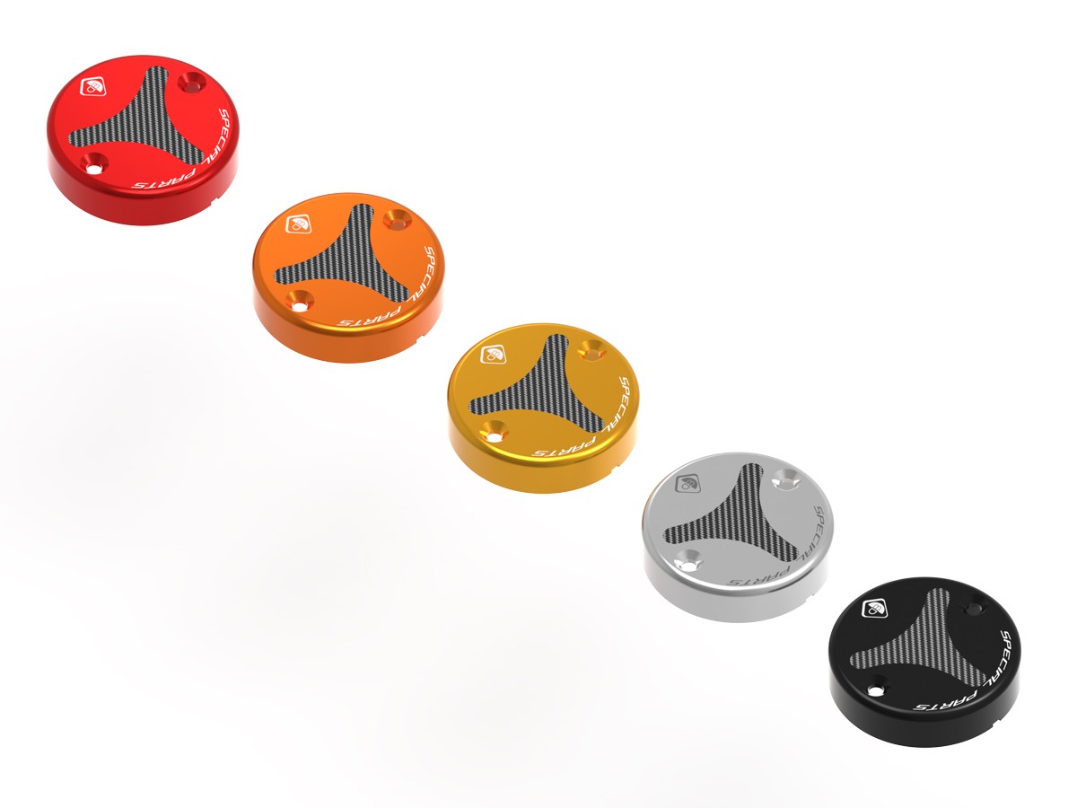 DBK Special Parts (Ducabike) Billet Front / Rear Brake Reservoir Cap and Performance Technology Brake Reservoir Cap DBK Special Parts (Ducabike) Billet Front / Rear Brake Reservoir Cap and Performance Technology Brake Reservoir Cap